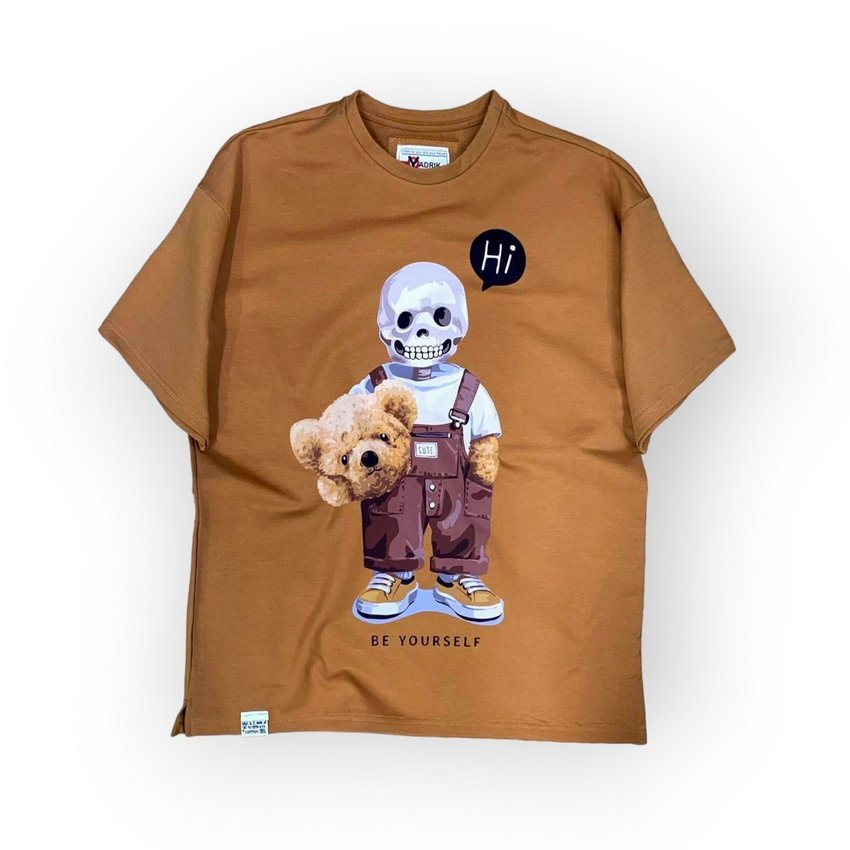 Футболка YADRIK Urban Hi стрейч кулір Oversize гірчиця