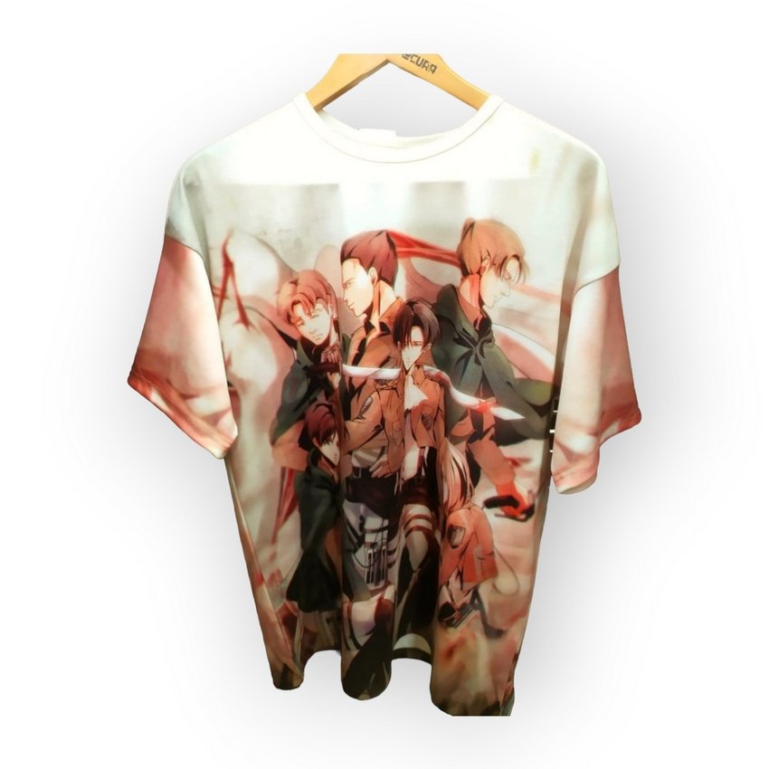 Футболка YADRIK Аніме Атака титанів Леві Subtrikot Oversize 3D