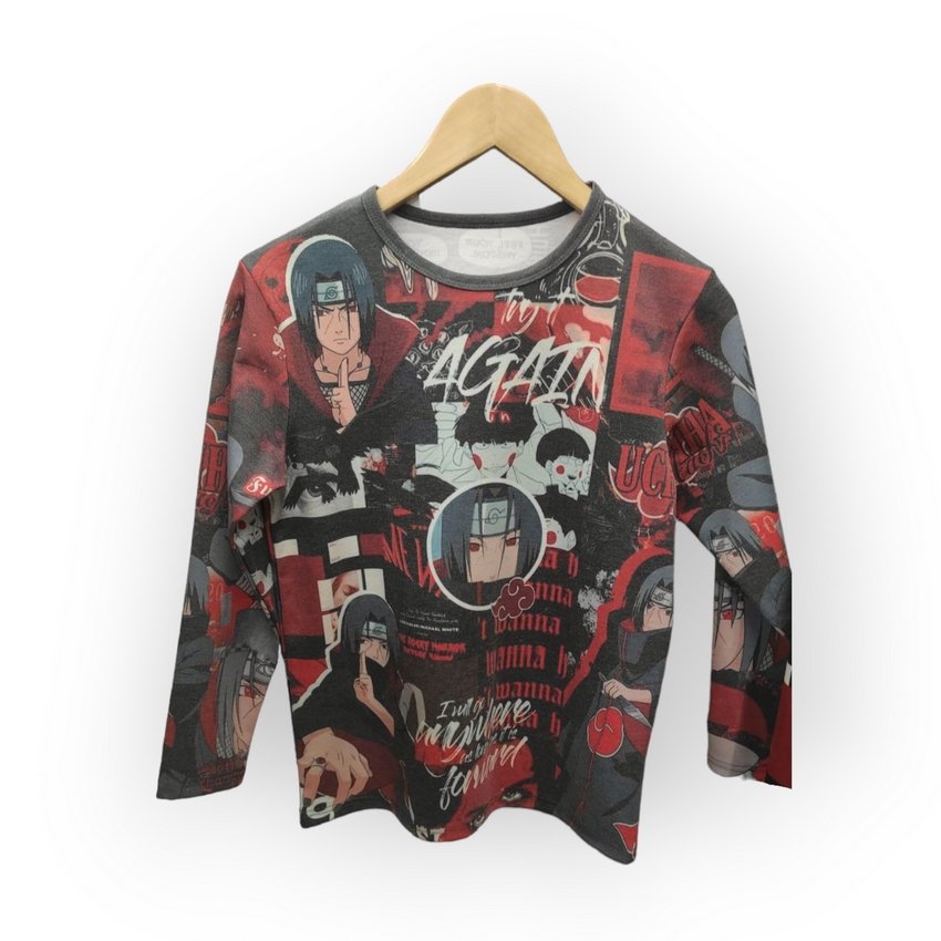 Футболка YADRIK Аніме  Ітачі з довгим рукавом  Subtrikot Oversize 3D