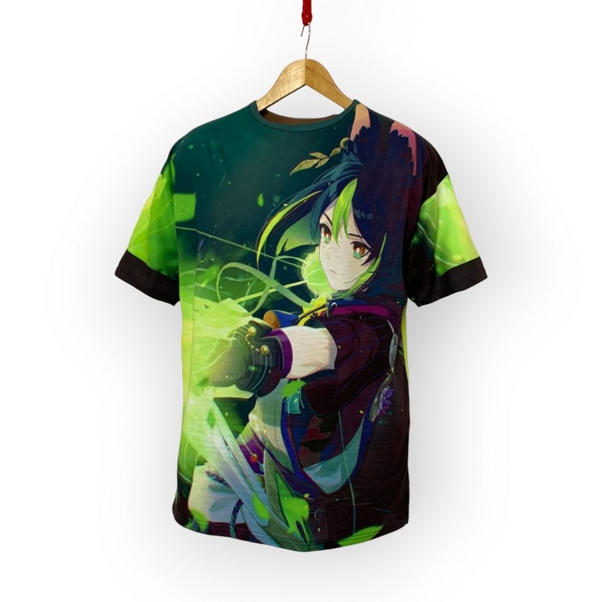 Футболка YADRIK Аніме  Геншин Тігнарі Subtrikot Oversize 3D