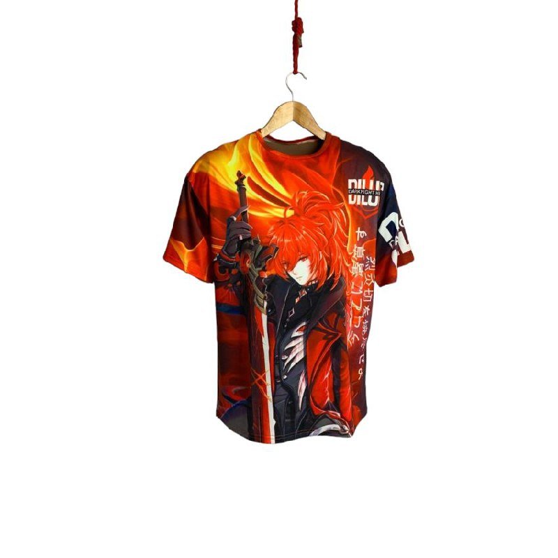 Футболка  YADRIK Аніме  Геншин Дилюк Subtrikot дитячий 3D